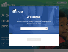 Tablet Screenshot of ellevationeducation.com